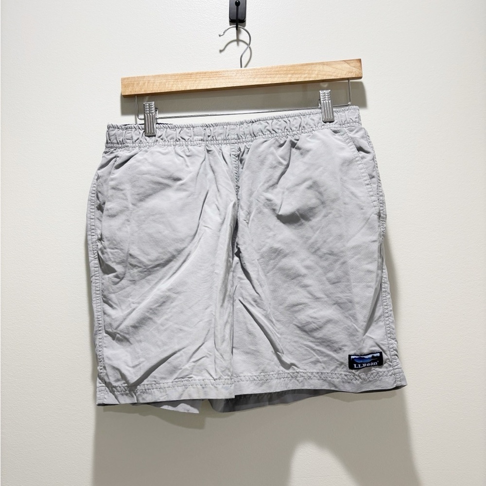 L.L. Bean Men’s Grey Casual Board Shorts Nylon Size Medium